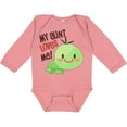 thumbnail image 3 of Inktastic My Aunt Loves Me Cute Turtle Boys or Girls Long Sleeve Baby Bodysuit, 3 of 5