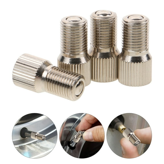 LEORX 4Pcs Copper Valve Stem Extensions for Air Valve Extension Tires Vehicle