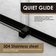 thumbnail image 6 of Marcelo 48" W x 76" H By Pass Shower Door in Matte Black with Clear Glass, 6 of 14