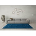thumbnail image 3 of Ahgly Company Indoor Square Abstract Light Blue Contemporary Area Rugs, 6' Square, 3 of 4