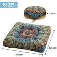 thumbnail image 6 of Boho Meditation Mat, Dutch Velvet Floor Pillow, Cushion for Sitting Comfort, Meditation Pillows for Yoga and Home, 22'' x 22'', 6 of 7