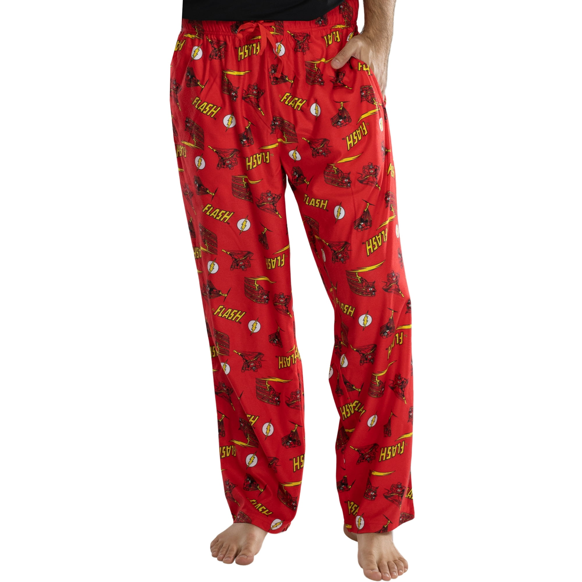 DC Comics Men s The Flash Comic Allover Print Loungewear Pajama Pants 3XL Walmart