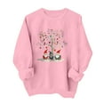 thumbnail image 5 of Cadancy Long Sleeve Christmas Shirts for Women Xmas Light Cute Graphic Funny Pullover Tops Crew Neck Long Sleeve Loose Winter Sweatshirts Holiday Festival Outfits 2025, 5 of 5
