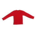 thumbnail image 1 of Chemise à Manches Longues Mini Échelle 1/12 Durable Mode Décontractée Uniforme Costume Rouge, 1 of 8