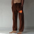 thumbnail image 1 of Puntoco Pantalones casuales largos para hombre, pantalones casuales con estampado de moda para hombre, cintura elástica con bolsillos, pantalones deportivos, 1 of 4