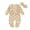 Khaki, variant on Bagilaanoe Newborn Baby Girls One-pieces Heart Print Long Sleeve Jumpsuit Headband 3M 6M 9M 12M Infant Romper Casual Clothing