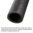 thumbnail image 4 of Uxcell Foam Tube Sponge Protective Sleeve Black Seal Sleeve 25mm(1 Inch) ID for Pipe Insulation, Pack of 2, 4 of 5