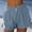 Blue, variant on Dolkfu High Waist Plus Size Shorts for Women Athletic Drawstring Running Shorts Gym Yoga Blue Shorts for Women L