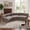 Dark Brown, variant on Christopher Knight Home Modern 5-Seater Compressed Curved Modular Sectional Sofa, Green