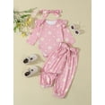thumbnail image 2 of Suealasg Newborn Girl 3Pcs Fall Outfits Long Sleeve Daisy Print Romper + Long Pants + Headband Set 3 6 12 18 Months Infant Baby Girl Clothes, 2 of 7