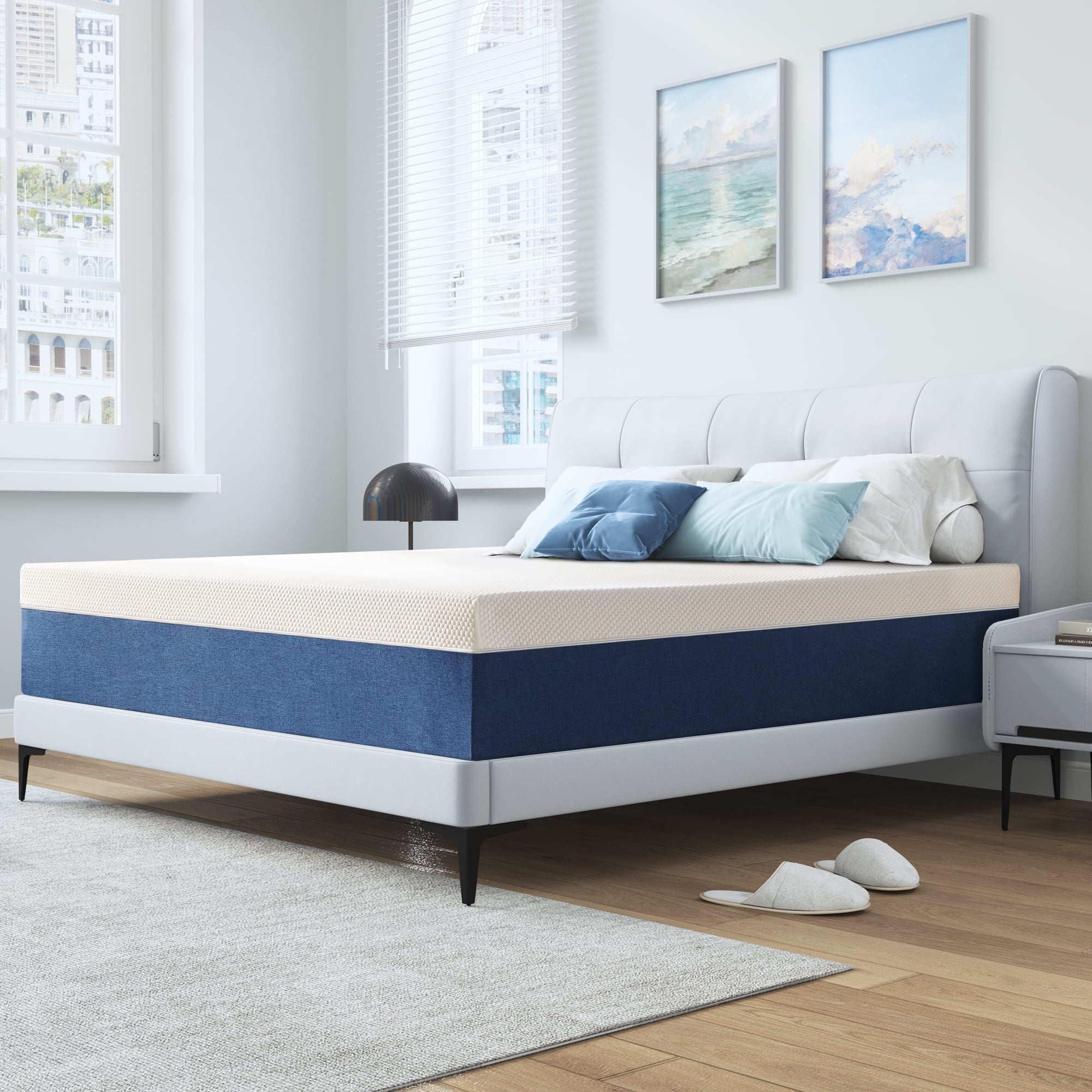 Twin Mattress, GELBIY 10"  Gel Memory Foam Mattress in a Box for Adult, Pressure Relief