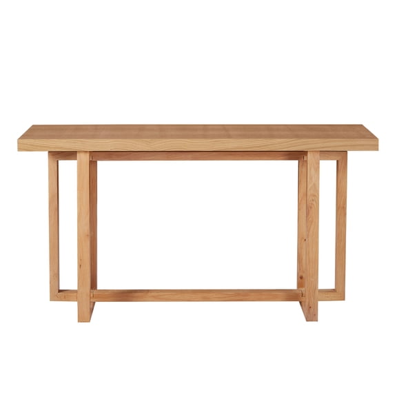 59.05inch MDF Console Table Narrow Entryway Table for Hallway, Behind The Couch, Living Room, Foyer, Easy Assembly, OAK
