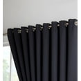 thumbnail image 3 of Warm Home Designs Extra Large 2 Black Room Divider Curtains 108" W x 99" L Each with 2 Matching Tie-Backs.  N Black Wall 99, 3 of 5