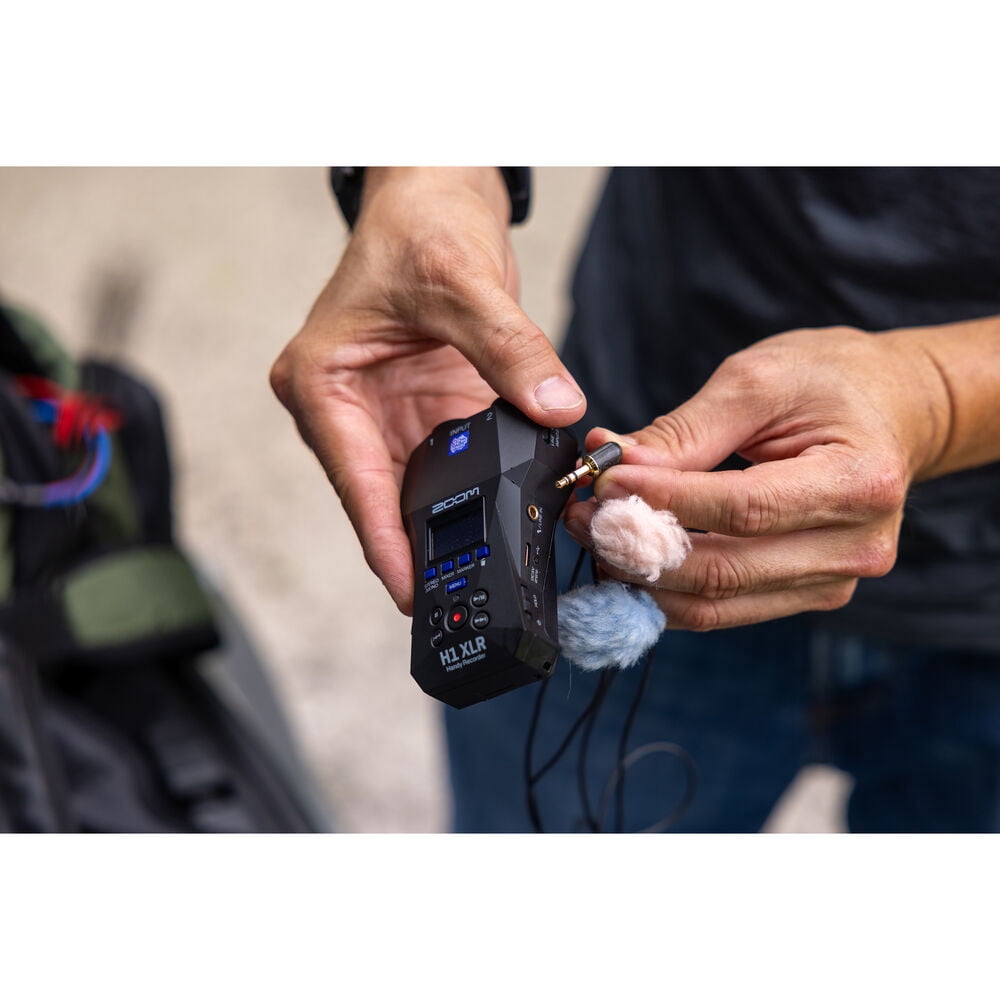 Zoom H1 XLR Portable Audio Recorder for Video Bundle With Memory Card microSDXC Extreme Pro 64GB + Balanced Interconnect, 1/4 inch TRS to Same + 10ft USB Type A to USB Type C cable - Black + More