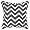 thumbnail image 1 of HomeRoots 403167 Black & Ivory Chevron Down Filled Throw Pillow, 1 of 1