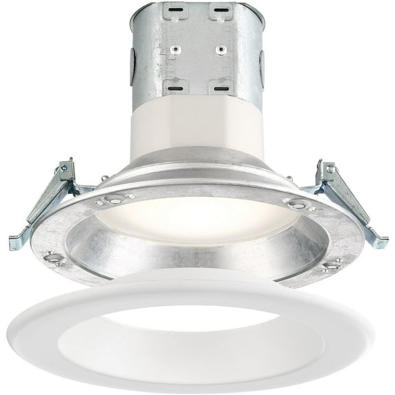 Easy-Up 6 in 2700K Remodel White Magnetic Integrated LED Recessed Kit, EV608947WH27