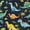 Dinosaur 02, variant on Feelyou Watercolor Dinosaur Full Size Comforter Sets for Kids Boys Girls, Jungle Volcano Wildlife Bedding Sets, Bright, Polkadot Reversible, 3-Piece