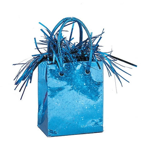 Mini Baby Blue Prism Gift Bag Balloon Weight