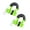 Green, variant on D-Ring Shackle 28660lbs Break Strength 5/8" 18mm Pin Off-road Recovery Towing Gear Anti-Rust Bow Shackle 2Pcs