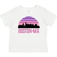 thumbnail image 3 of Inktastic Boston Gifts for Kids Retro Skyline Girls Baby T-Shirt, 3 of 5