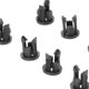 thumbnail image 3 of 200 Uds. Soporte para diodo emisor de luz, soporte para lámpara LED de 3mm, Clip LED de montaje en bisel negro Nylon66, 3 of 8