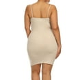 thumbnail image 3 of K-Cliffs Women's Seamless Cami Slip Dress in Color Oyster, One Size, 95% Polyester, 5% Spandex, 3 of 4