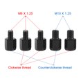 thumbnail image 4 of Unique Bargains 1 Set 4.8" ATV Motorcycle Adjustable Rear View Side Oval Shape Mirrors fits 7/8" Handlebar Mount, Black, 4 of 4