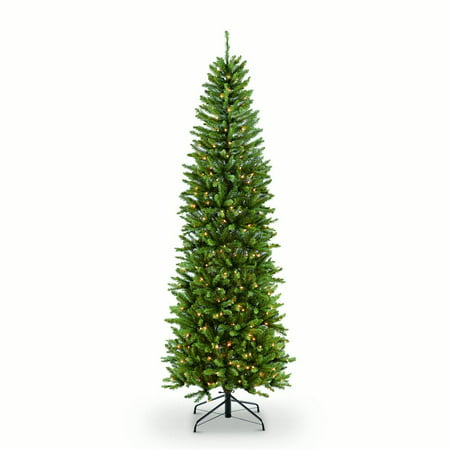 4 1/2 ft. Pre-lit Fraser Fir Pencil Artificial Christmas Tree 150 UL listed Clear