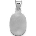 thumbnail image 5 of 14K White Gold Our Lady Of Guadalupe Semi-Solid Oval Pendant (17 X 9.5) Made In Mexico k6337, 5 of 6