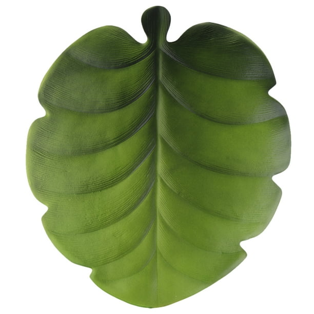 Hojas Tropical, Artesanía De Bricolaje Impermeable Hoja Artificial Posavasos Mantel Individual Para Decoración Del Partido segundo