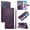 Purple, variant on Leather Case For Motorola Moto G Play 2024 6.5",Embossed Totem Wallet With Card Holder,Wristband, Shockproof Kickstand Magnetic Cover,Black,For Moto G Play 2024