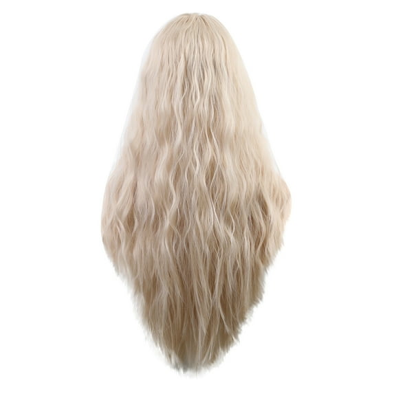 Wigs, Wigs for Women, 65cm High Temperature Silk Wig Without Bangs Long Curly Light With Rose Net