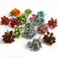 thumbnail image 2 of 12 unids/lote de ramo de flores artificiales de rosas de seda, flores falsas para decoración del hogar, fiesta de Navidad, decoración de boda, accesorios de corona Tan Jianjun unisex, 2 of 2