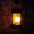 thumbnail image 7 of Retro LED Solar Camping Lantern - Outdoor Portable Flame Light with 600mAh Battery | 8-10H Runtime | Waterproof IP65 | Hanging Hook | 2 Lighting Modes (Warm/Candle) | 20W Solar Power | 12x10cm, 7 of 7