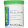 Fleet Laxative Glycerin Suppositories for Adult Constipation, 50 Count 24 Pack