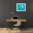 thumbnail image 3 of Grace, Ajoya 24x20 White Modern Wood Framed Museum Art Print Titled - Glimmer Of A Turtle, 3 of 4