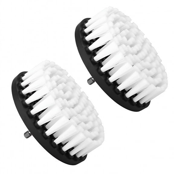 ACDANC 2026 New 2Pcs 4Inch Electric Drill Brush Plastic Soft Brush for Cleaning Carpet Leather for Home, Car, Upholstery, Shoes