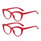 thumbnail image 5 of Sonducket 2 uds ojo de gato moda anteojos mujer Vintage gafas filtro de luz gafas curvadas espejo pierna para mujer rojo Rojo 2piezas, 5 of 6