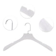 thumbnail image 3 of Perchas de armario duraderas de 4 piezas con gancho plano único de Bargains, color blanco, 3 of 5