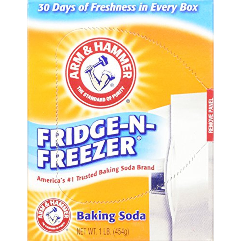 Arm & Hammer FridgeNFreezer Baking Soda Odor Absorber, 14 Ounces (Pack of 6)