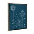 thumbnail image 3 of Stupell Industries Dandelion Wildflower Botanical Outlines Graphic Art Luster Gray Floating Framed Canvas Print Wall Art, Design by Alicia Longley, 3 of 6