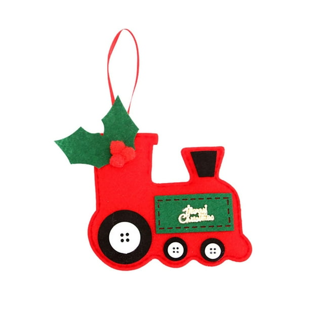 Christmas Tree Pendants Wooden Colored Small Pendants Christmas Tree Ornaments