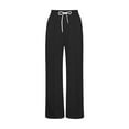 thumbnail image 6 of Sweatpants Girls Black Sweatshirt Girls Basic Boys' Athletic Pants Wide Leg Pants with Pocket School Pants for Boys 5-6 Years, 6 of 6