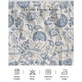 thumbnail image 5 of Blue Paisley Wrap Around Bed Skirts for King Bed 18" Drop,Bed Skirt with Adjustable Elastic Belt Dust Ruffle Bed Valance for Bedroom Hotel Vintage Boho Flower Botanical Leaf Branch Bed Frame Cover, 5 of 7