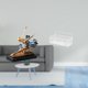 thumbnail image 2 of Estatua de bailarina de ballet con cesta colgante de almacenamiento, organizador de alambre, figura decorativa de hierro, ideal para la entrada, sala, 2 of 8