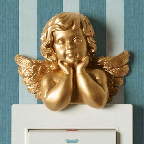 Resin Angel Figurine Wall Sticker Sticker - for Wall, Vehicle, Computer, Home Decor