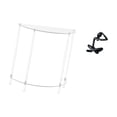 thumbnail image 5 of CarpNettore Acrylic Side Table for Small Space with Thinker Abstract Statue Decorative Figurine Collection Modern Sculpture Accent End Table Ornament, 5 of 8