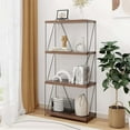 Costway 1 PCS 4-Tier Multipurpose Display Rack Freestanding Bookcase ...