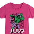 thumbnail image 3 of Marvel Hulk - Katakana - Toddler And Youth Girls Fitted Short Sleeve Graphic T-Shirt, 3 of 5