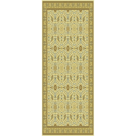 SAFAVIEH Treasures Emmalyn Floral Bordered Area Rug, Ivory/Caramel, 4' x 6'